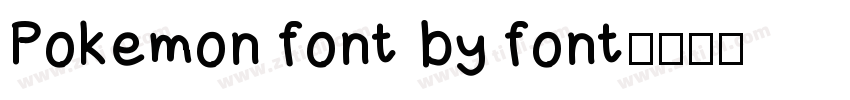 Pokemon font by font字体转换